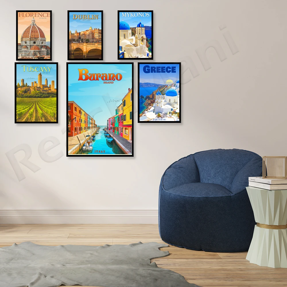 Tuscany-Italy, Burano-Italy, Budapest-Hungary, Santorini-Greece, Florence, Paris-France, Dublin-Ireland, Mykonos-Greece travel p