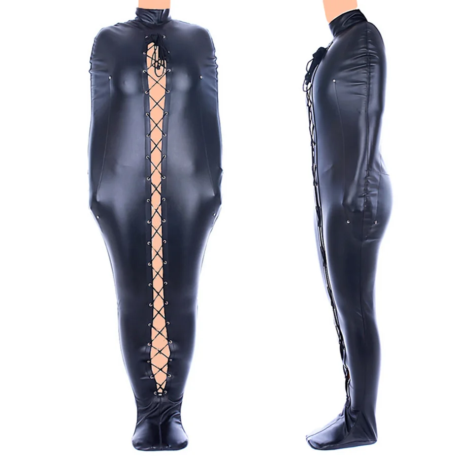 BDSM Sex Binding Mermaid Mummy Body Bondage Bag Sleeping Bag Sack Leather Straight Jacket Tights Female Erotic Costume Sex Toys