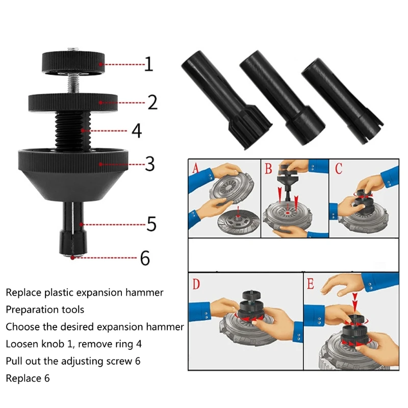 Universal Auto Clutch Alignment Tool Clutch Alignment Dismantle Tool Plastic Car Clutch Correction Tool Car Clutch Repair