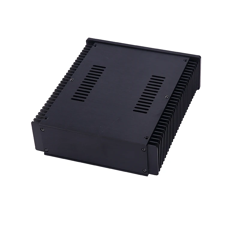 

black mini class A aluminum amplifier DIY chassis Preamp Amp Box power supply Enclosure 213*245*70MM CJ 173