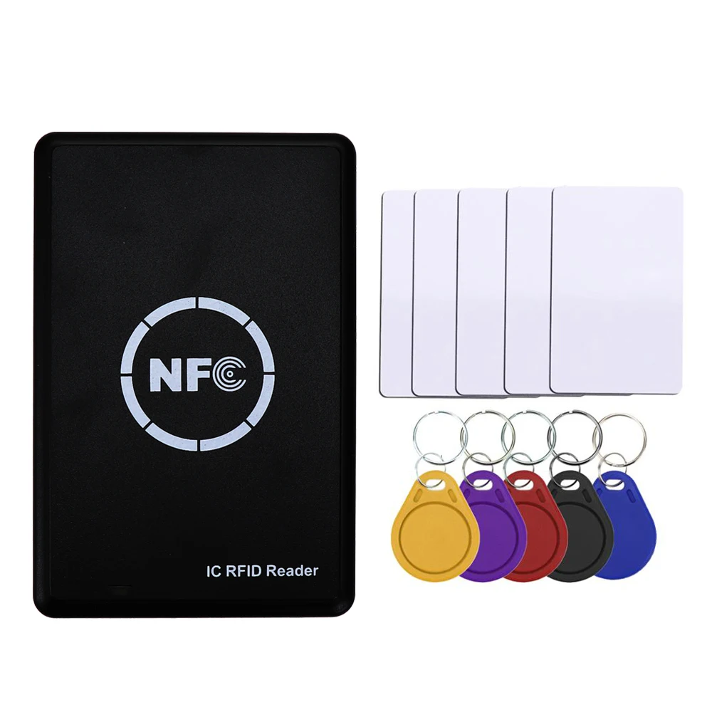 NFC Smart Card Reader Writer RFID Copier Duplicator 13.56MHz USB Programmer Key fobs Card IC UID S50 MF ISO14443A Tag