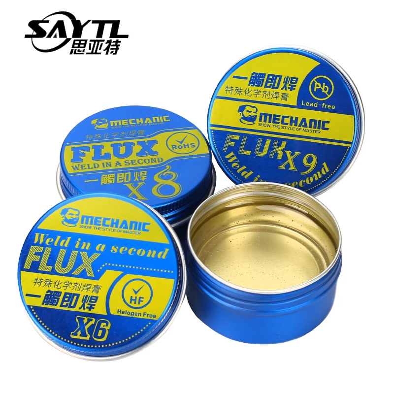 

MECHANIC X8 Paste Flux No-clean Soldering Tin BGA Solder Flux Electric Soldering Iron Welding Fluxes For PCB/BGA/PGA/SMD