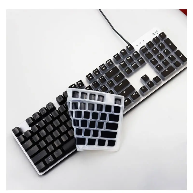 Housse de protection pour clavier Logitech, en Silicone, étanche à la poussière, couleur, K845, K835