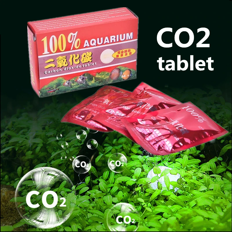 12 or 36 Tablet Aquarium Plant Co2 Fertilizer Fish Tank CO2 Release Supplement For Water Plant Grass Growth Aquarium Supplies