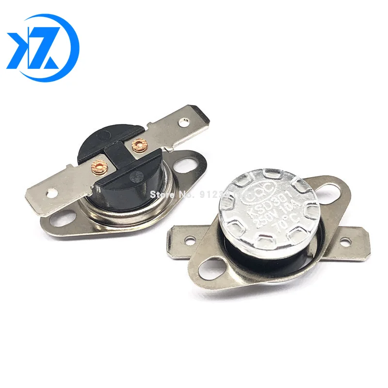 KSD301 250V 10A Normally Open/Normally Close NO Thermostat Temperature Thermal Control Switch DegC 0-95Celsius Degree