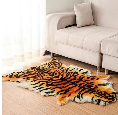 

High quality carpet Australia pure wool leather imitation tiger skin mat living room carpet chair cushion seat animal blanket