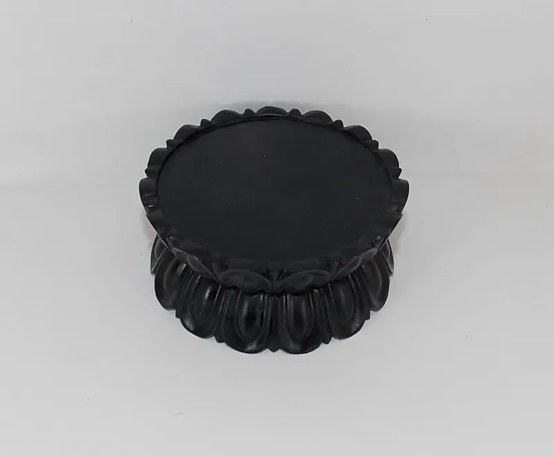 

Black wood Base Display stand For vase bottle teapot incense burner 2.7 inch