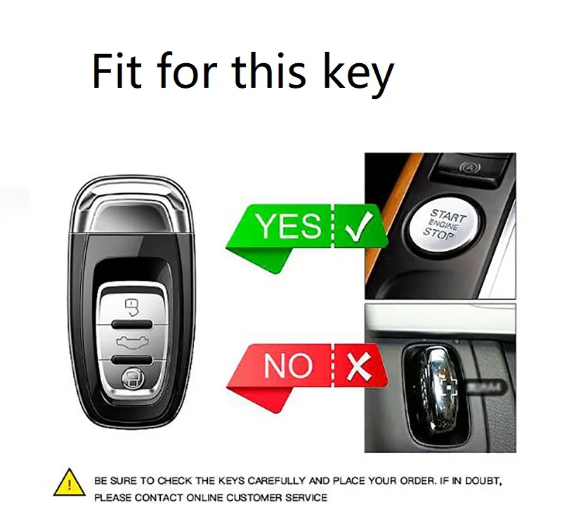 1Pcs Genuine Leather Car Remote Key Cover Case For Audi A1 A3 A4 A5 A6 A7 A8 Quattro Q3 Q5 Q7 2009 2010 2011 2012 2013 2014 2015 image 6