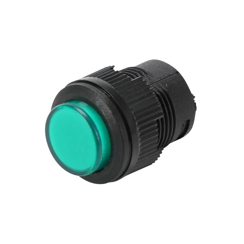 Botão de trava momentânea de 16mm, botão interruptor led redondo para impressão, equipamento de controle do armário de redefinição automática