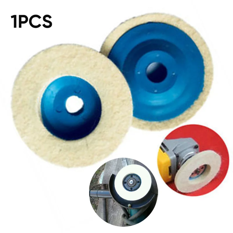 

4 Inch/100mm Wool Polishing Wheel Buffing Pads Angle Grinder Wheel Felt Polishing Disc For Metal Marble Glass Ceramics