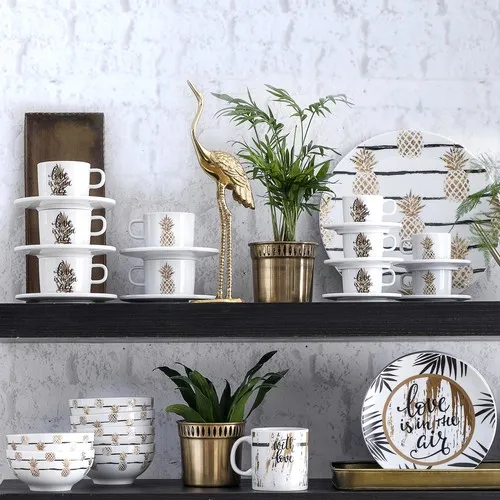 يتم إنتاجها في الشاي الخزف Atina فنجان الشاي وطبق أكواب القهوة الشاي القهوة مجموعات الشاي القهوة القدح لمجموعة كوب التركية الزجاج