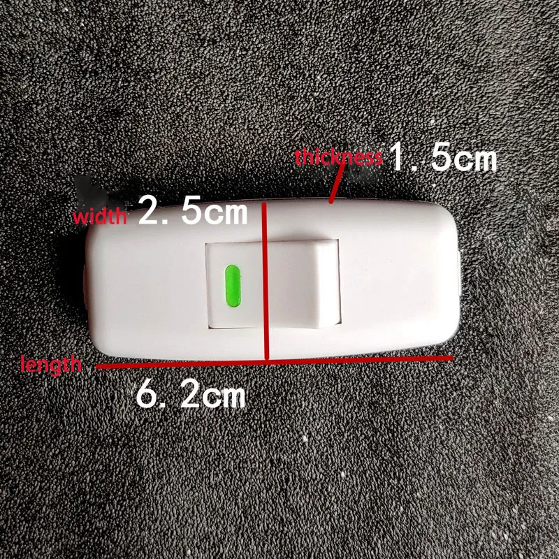 4 pcs Single control button switch bedside pillow side 10A switch pure copper wiring white button switch