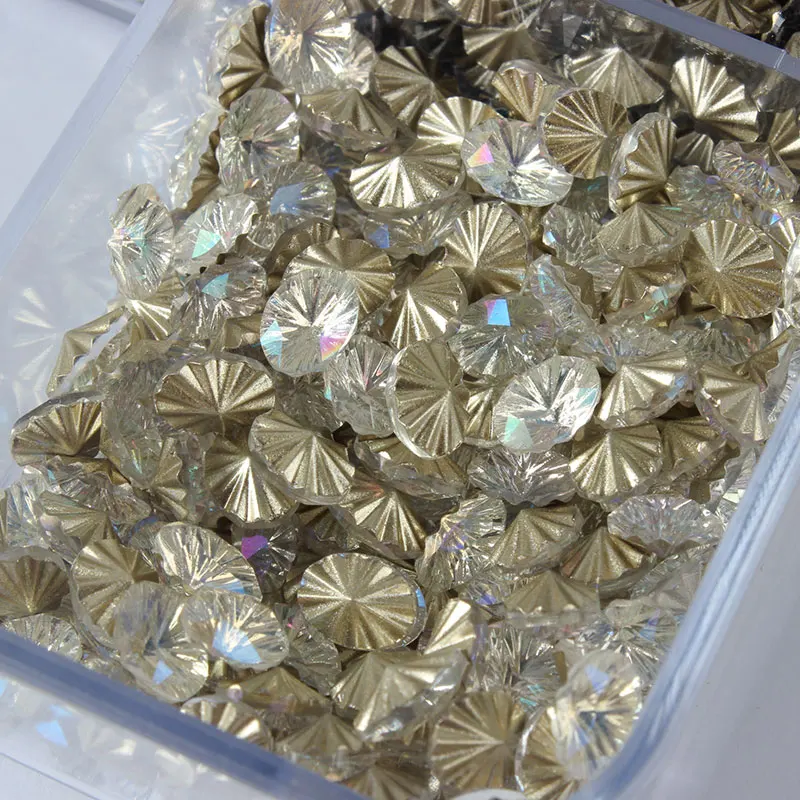 Oval Millennium  mix Color Glass Rhinestones  30/100 pcs for Nail Art Decorations Rhinestones Nail Stones For Nails Accessories