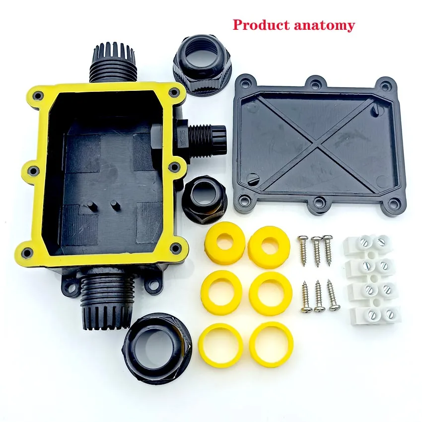 3Way IP68 Outdoor Waterproof Cable Connector Junction Box With Terminal 450V