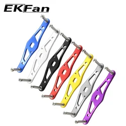 EKFAN Aluminum alloy 100MM Fishing Left Right Handle 8MMX5MM Holes For Daiwa Baitcasting Reel Knob 7X4X2.5MM Bearing Parts