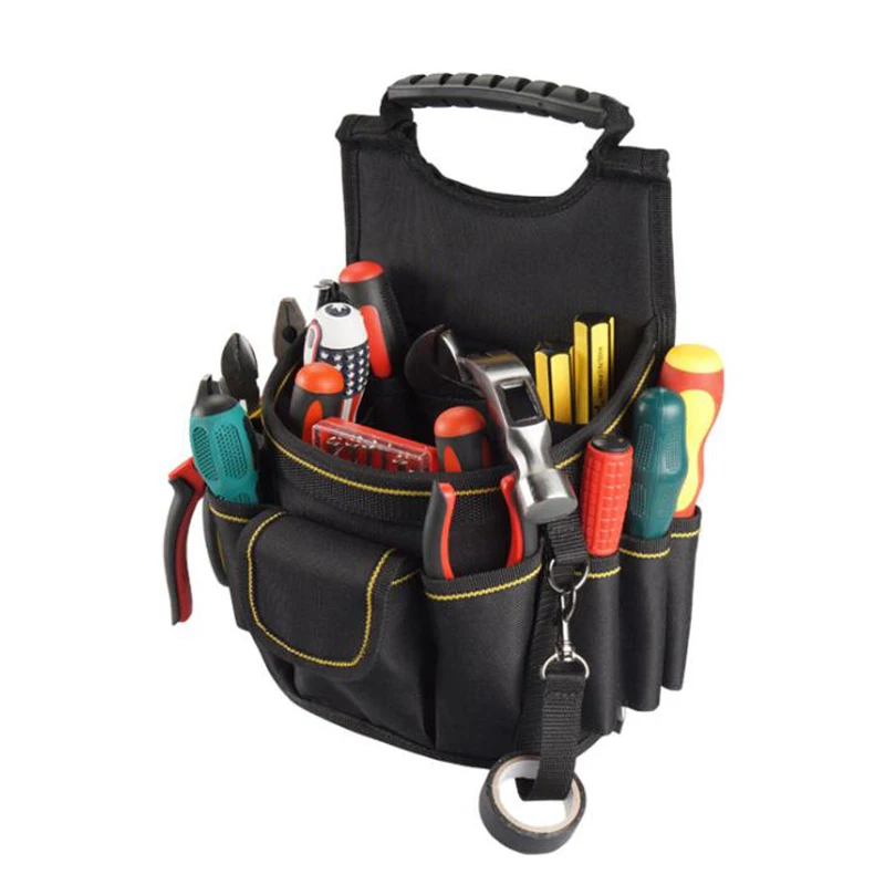 Multi-Function Tool Bag Portable Waist Hanging Dual Purpose Tool Bag Adjustable Delt Tool Bag Oxford Cloth Electrician Bag