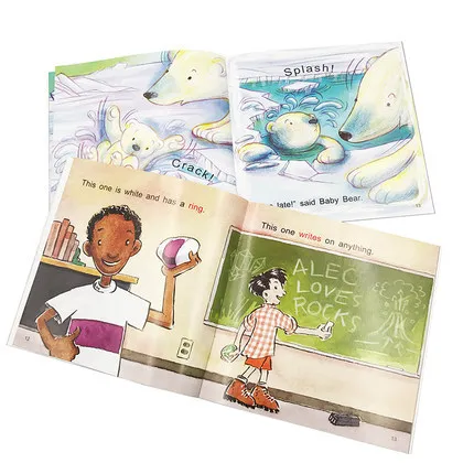 Livro educacional e educacional infantil com cd, 42 livros/conjunto livro de fotos para leitura em inglês, livro de história para bebês com cd