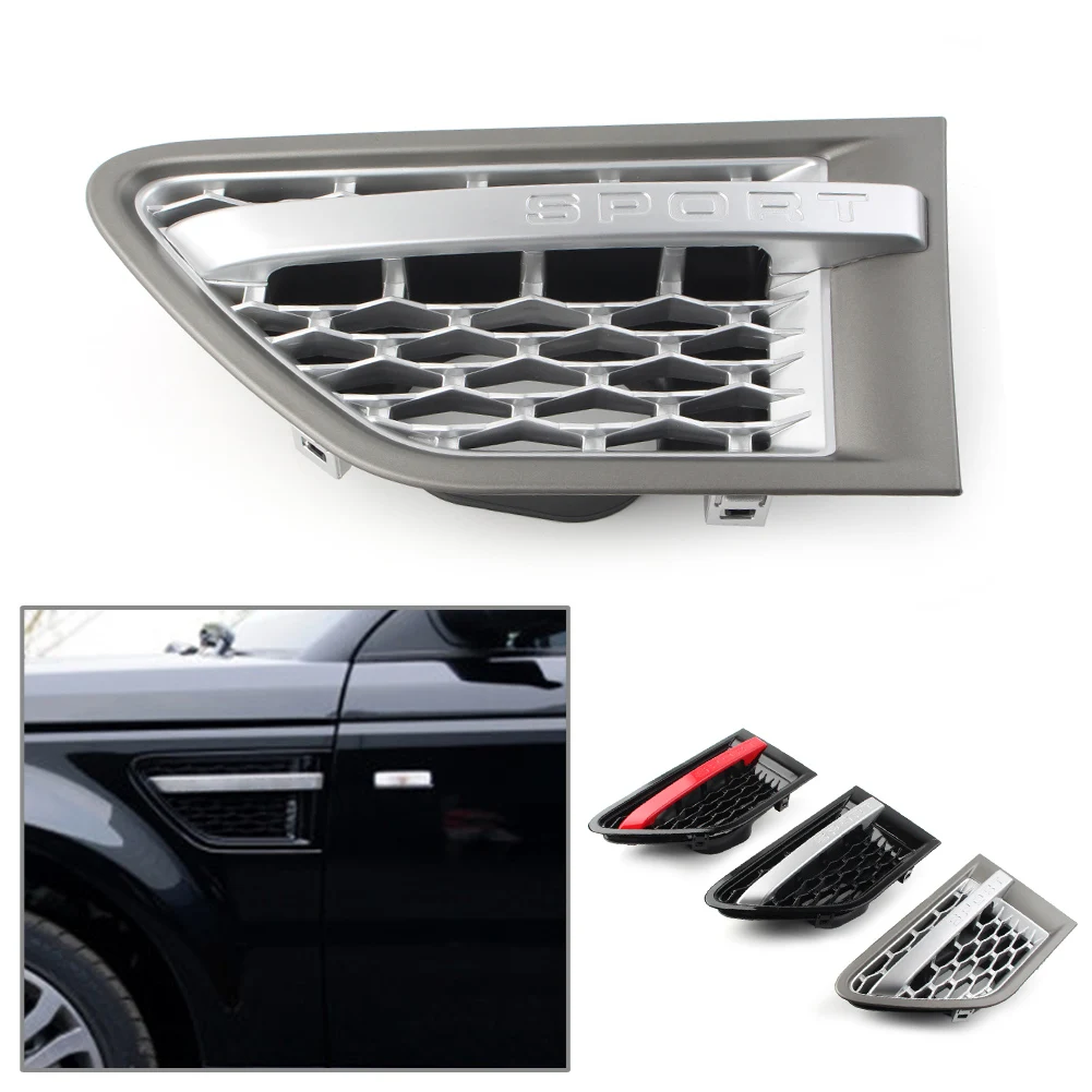 

Car Front Left Side Fender Air Vent Grille For Land Rover Range Rover Sport 2010 2011 2012 2013 ABS Plastic Grill