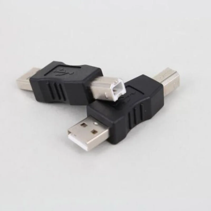 High Speed USB 2.0 type A Male to type B Male USB Printer Scanner Adapter data sync Coupler Converter Connector