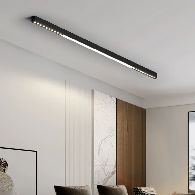 120cm liniowy drążek LED LED sufitowa powierzchnia lampy zamontowana długa taśma światło kratki salon biurowy reflektor reflektor 45W