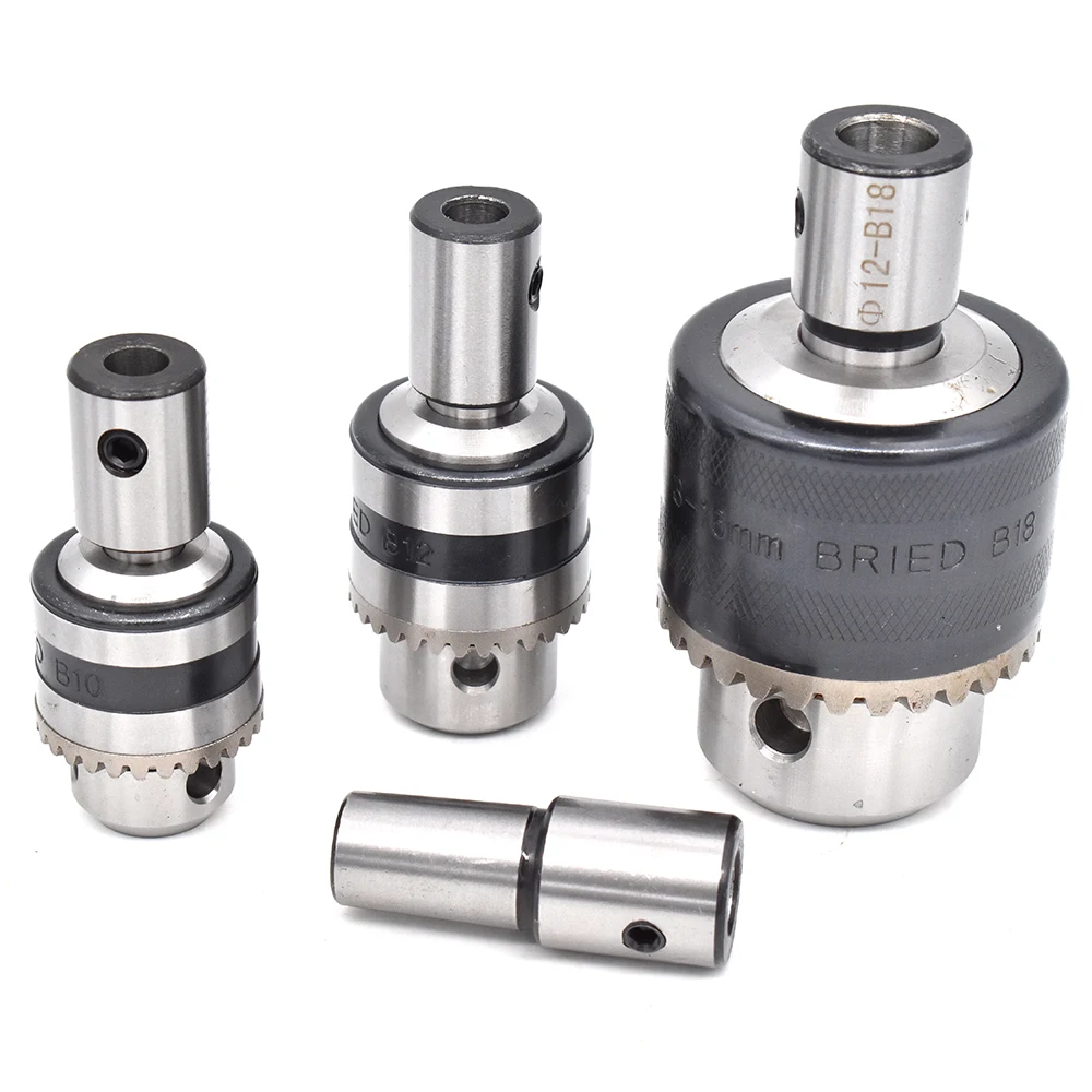 1SET collet chuck b16 b10 b18 b12 tapper chuck with adapter 5mm 6mm 8mm 10mm for drilling machine