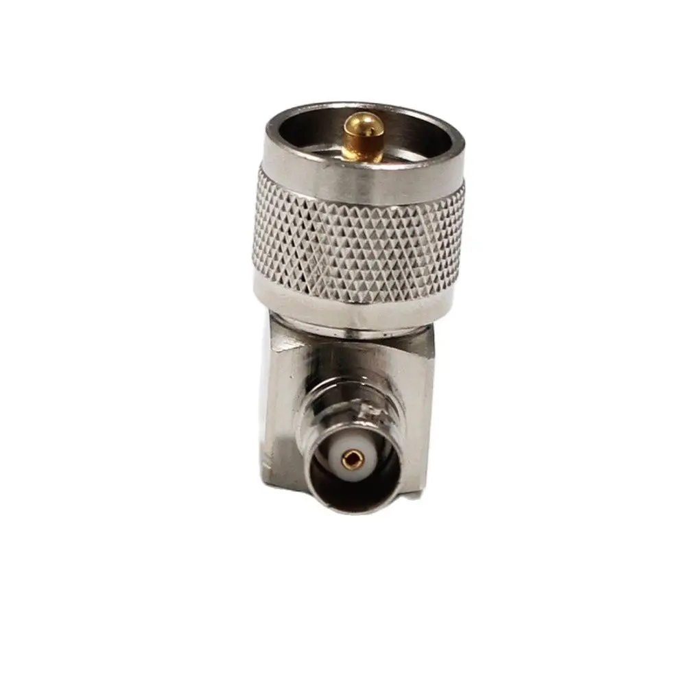 

1pc UHF Male Plug switch BNC Female Jack RF Coax Adapter Convertor Right Angle Nickelplated for WIFI antenna