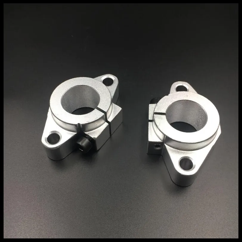 2Pcs/Lot SHF8 SHF10 SHF12 SHF13 SHF16 SHF20 SHF25 aluminum linear Rod Rail Shaft Support CNC Router cnc parts 3d printer part