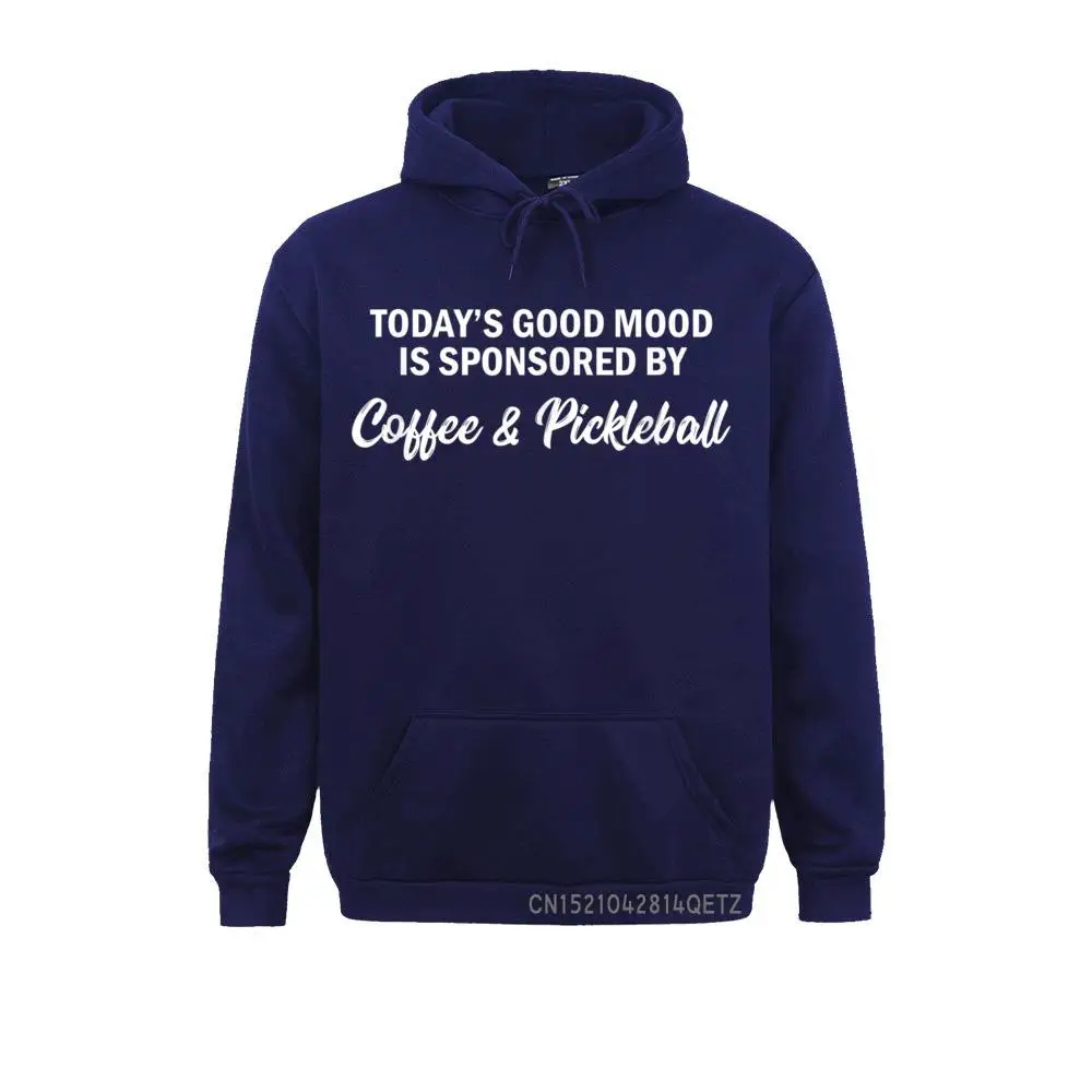 O bom humor engraçado patrocinado pelo pickleball e pelo café unissex hoodies longos da luva dos homens personalizados da queda sweatshirts sportwears