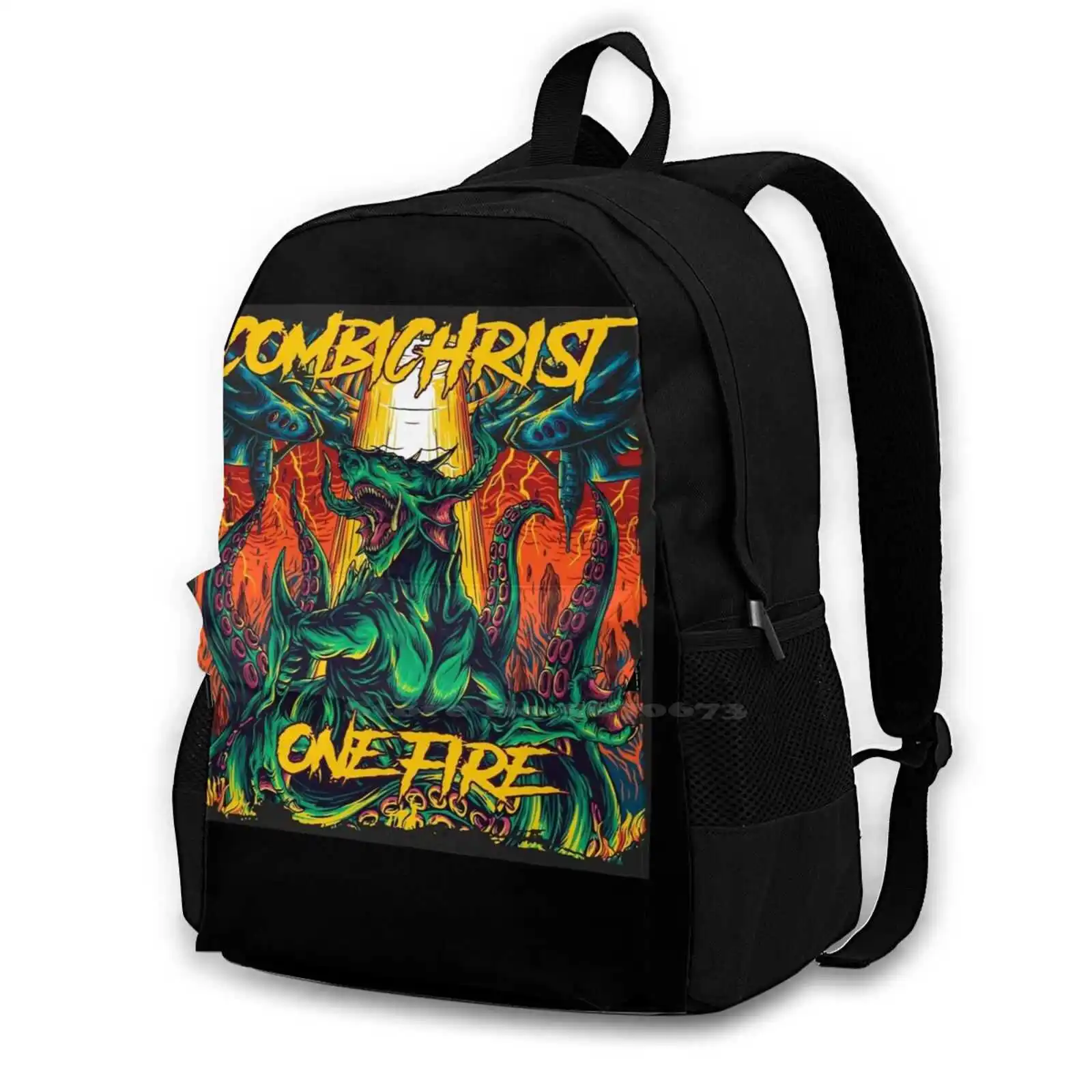

Koe Janji Large Capacity School Backpack Laptop Travel Bags Combichrist Combichrist Musical Group Combichrist Band Band