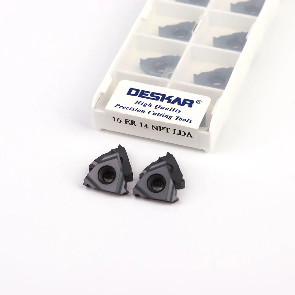 DESKAR 16ER 16IR 11.5NPT 14NPT 18NPT LDA LDC inserto per tornio in metallo duro filettato di alta qualità utensile per tornitura parti di utensili da taglio per utensili CNC