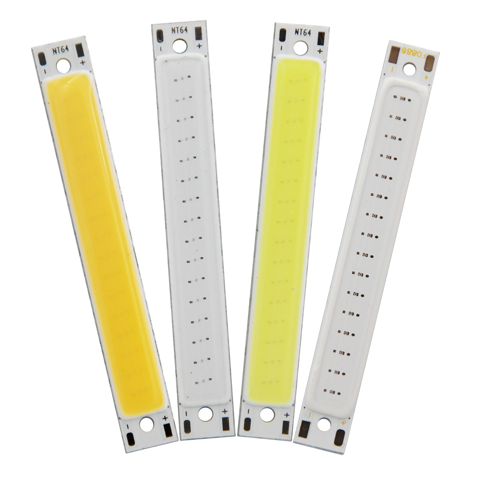 10 sztuk/partia 3W taśma LED COB 8x60mm listwa świetlna LED DC 3V ciepły/zimny biały/niebieski/czerwony źródło Chip 180° Oświetlenie do lampy DIY