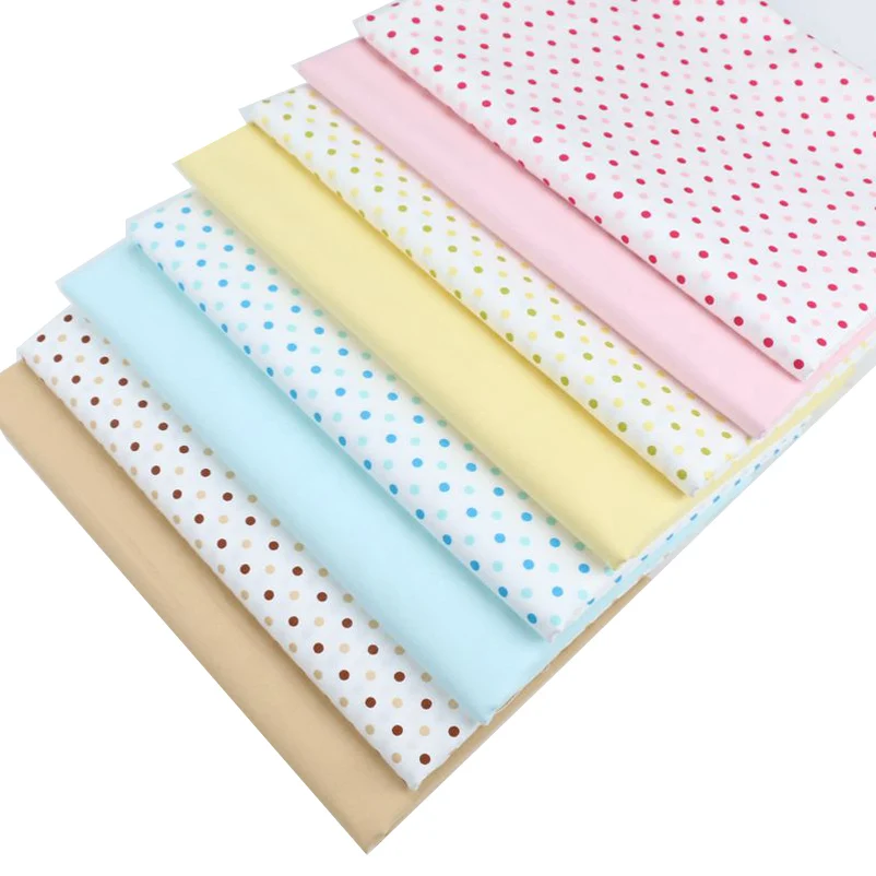 4mm Polka Dot 100% Cotton Twill Fabric for Baby Clothes Bedding DIY Handmade Materials By Half Meter