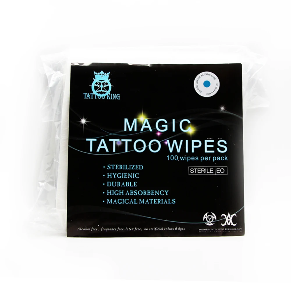 Free Shipping Sterilized Tattoo Tissue Clean Paper For Green Blue Soap Waterproof Towels No Fibers 100 Sheets Each Bag