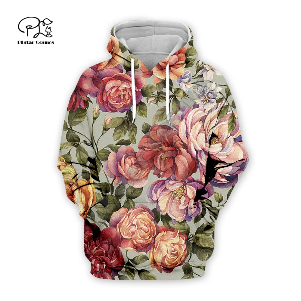 

PLstar Cosmos Blossom Flowers Rose Plant Retro Funny Tracksuit Harajuku 3DPrint Men/Women Streetwear Pullover Casual Hoodies A15