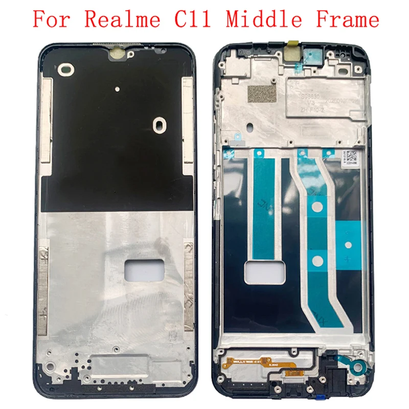 Housing Middle Frame LCD Bezel Plate Panel Chassis For Realme C11 2021 Phone Metal Middle Frame