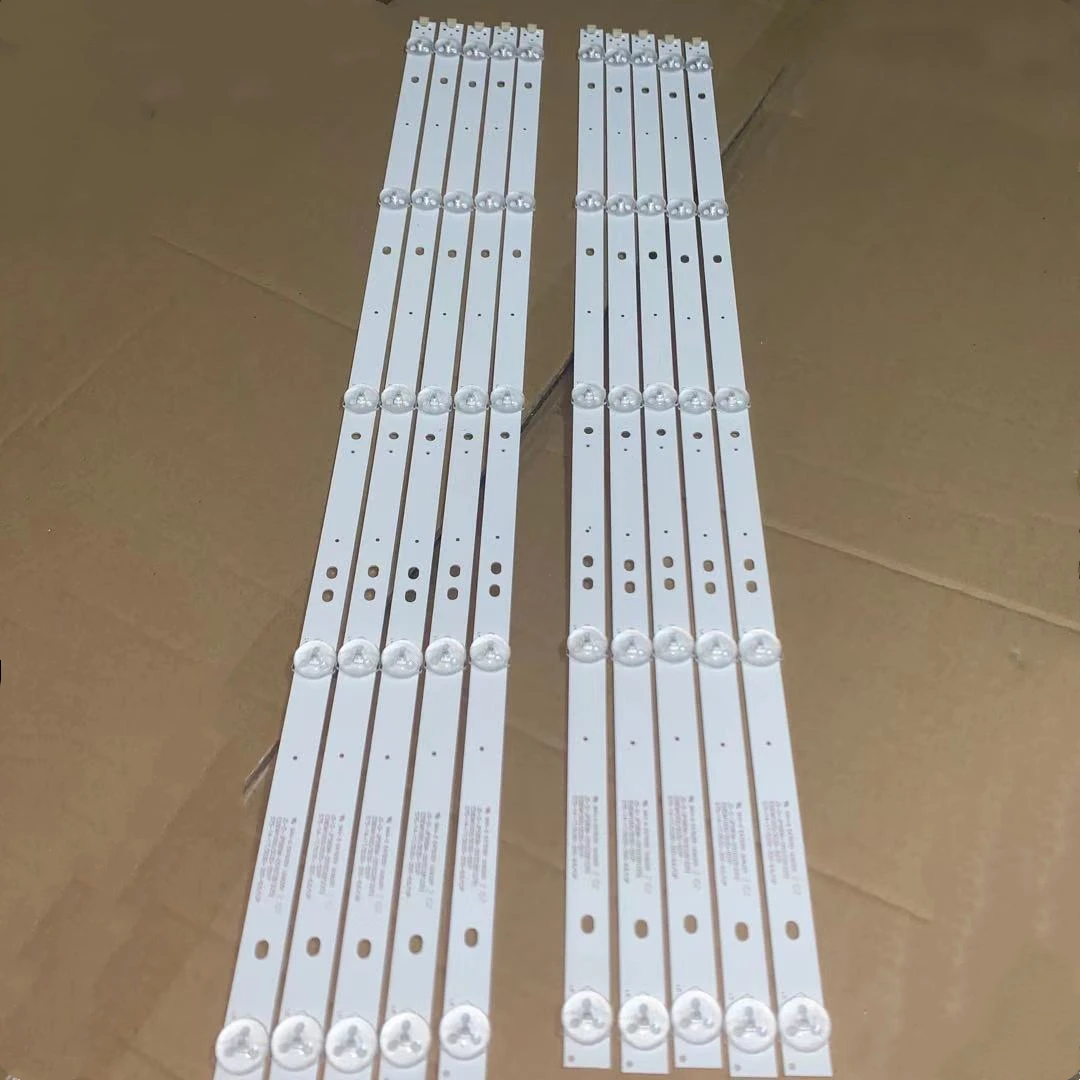 10PCS/SET LED backlight strip 5LEDS 6V  JS-D-JP58DM-051EC(81225) E58DM1000/3030-5SIP 58"TV TVLED584K01 E58DM1000 3030