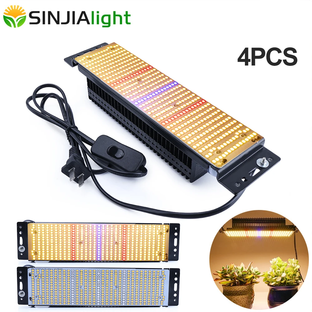 4pcs/lot 300W Led Grow Lights Full Spectrum 465 LED Indoor Phyot Lamp Fitolamp for Hydroponics growbox flowers seeds greenhouse