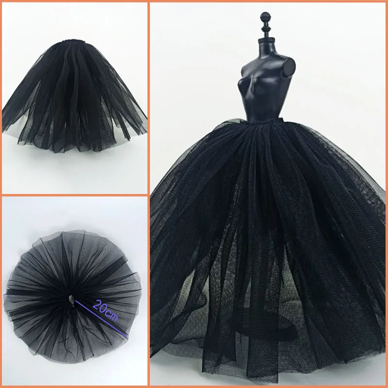 Fashion Petticoat For Barbie Doll Slip Wedding Dress Underskirt Clothes Outfits 1/6 BJD Dollhouse Accessories Baby Kid DIY Toy