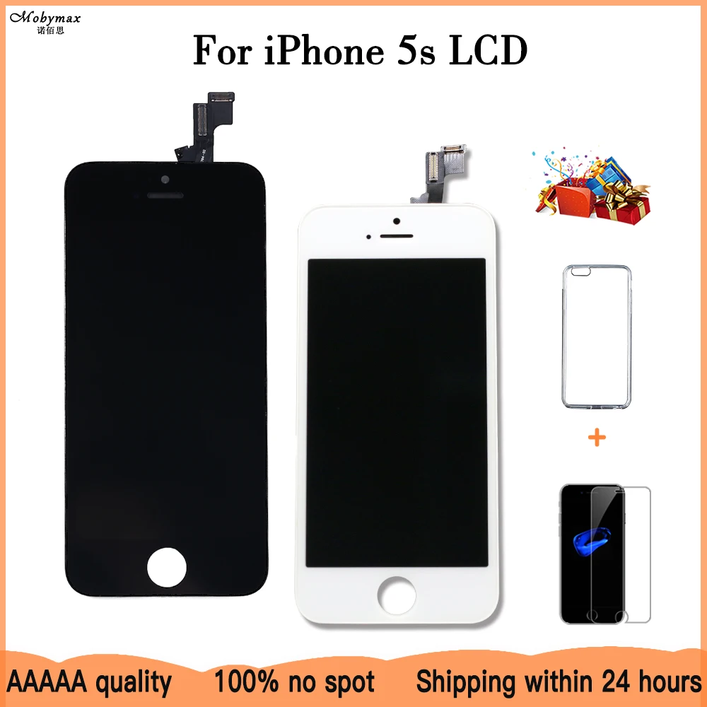 Grade AAA+++ 10PCS/LOT For iPhone 5S LCD Display With Touch Screen Digitizer Assembly Replacement No Dead Pixel Free Shipping