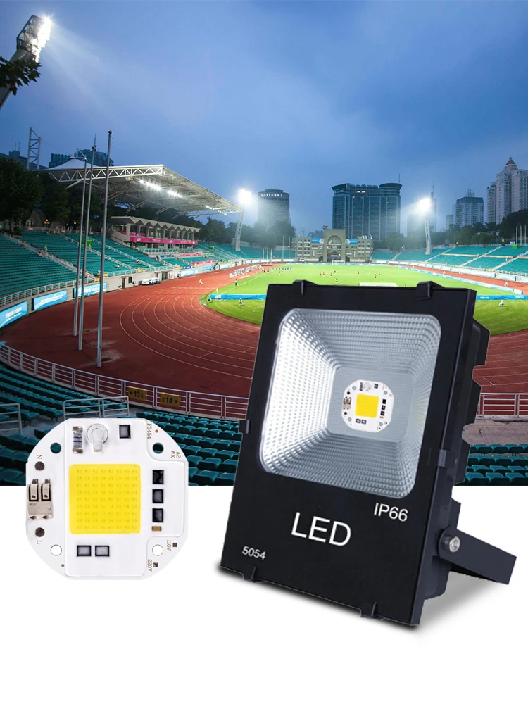 F5454 220V LED Chip 20W 30W 50W COB Chip nessun bisogno Driver LED Lampada perline per luce di inondazione faretto Lampada illuminazione fai da te