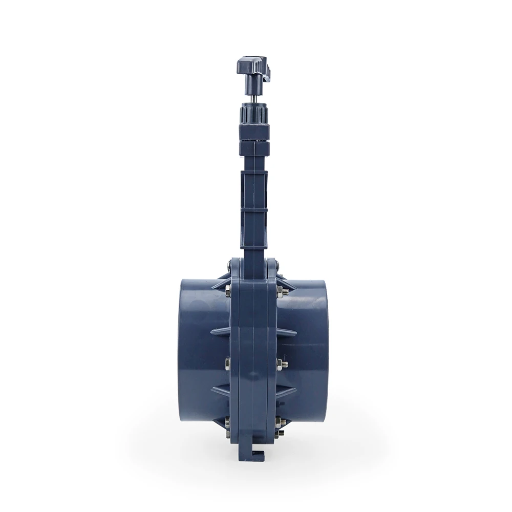 UPVC صمام سكينة بوابي DN32/DN40/DN50/DN65/DN80/DN100 صمام استنزاف مياه الصرف الصحي البلاستيكية #5