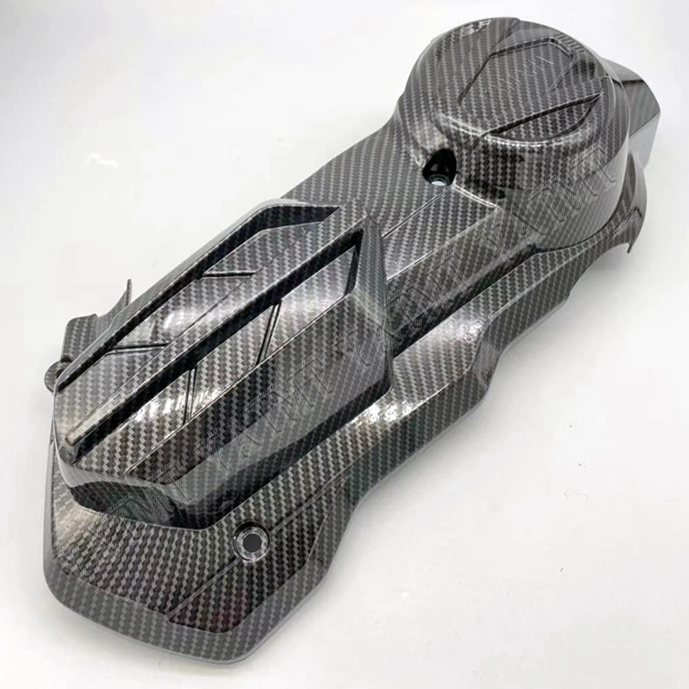 Carbon Fiber Printed ABS Transmission Gearbox Crankcase Trim Cover For YAMAHA NMAX155 2020