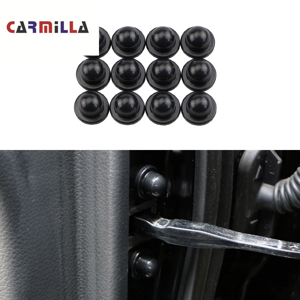 12Pcs/Set Car Door Lock Screw Protector Doors Stopper Bolt Cover Fit for Jeep Compass 2th 2017 - 2020 Accessories