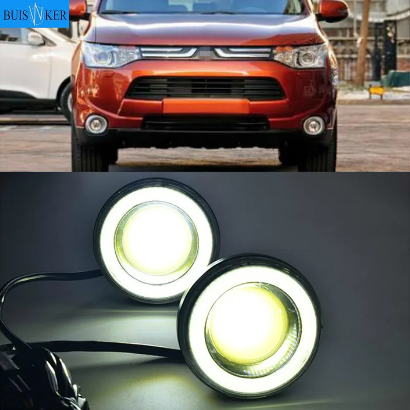 

For Mitsubishi Outlander 2013 2014 2015 LED DRL Daytime driving Running Lights Daylight Waterproof Fog Head Lamp white