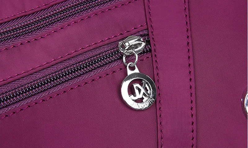 Casual Frauen Schulter Umhängetasche Oxford Wasserdichte Zipper Handtaschen Paket Weibliche Große Kapazität Reise Umhängetasche – Detail 31
