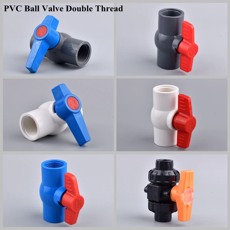 1Pc 20~63mm PVC Ball Valve Quick Pipe Connector Control Valve Agricultural Garden Watering Irrigation System Water Tube Joint