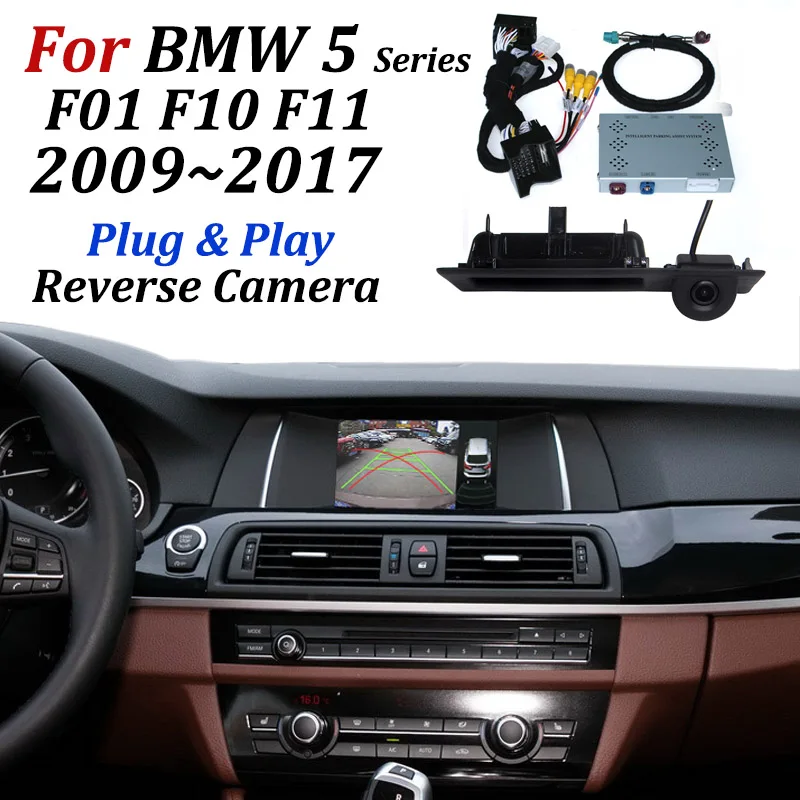 For BMW 5 Series M5 F07 F10 F11 2009-2017 Original Screen Plug & Play No Need Coding Car Rear View Backup Reverse Parking Camera