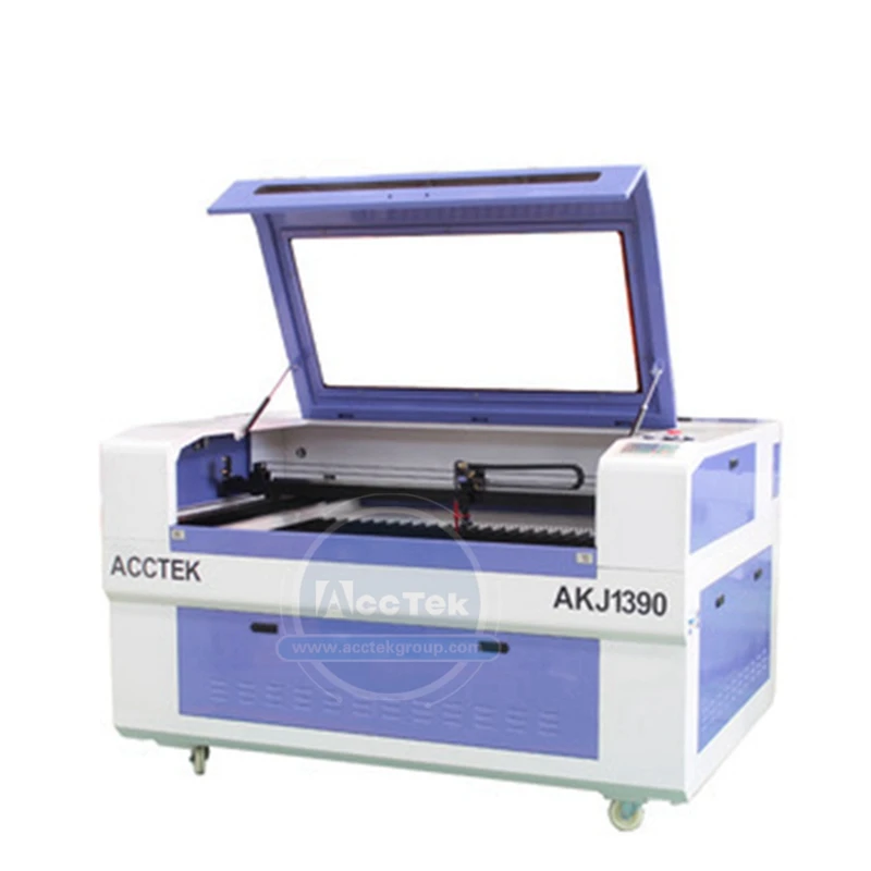 

High accuracy cnc desktop laser machine co2 AKJ6040 1390 laser head for cnc