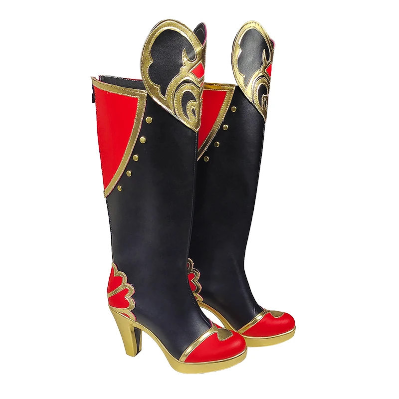 Game Twisted Wonderland Riddle Rosehearts Cosplay Shoes Custom Made Boots Cosplay Shoes Halloween party props