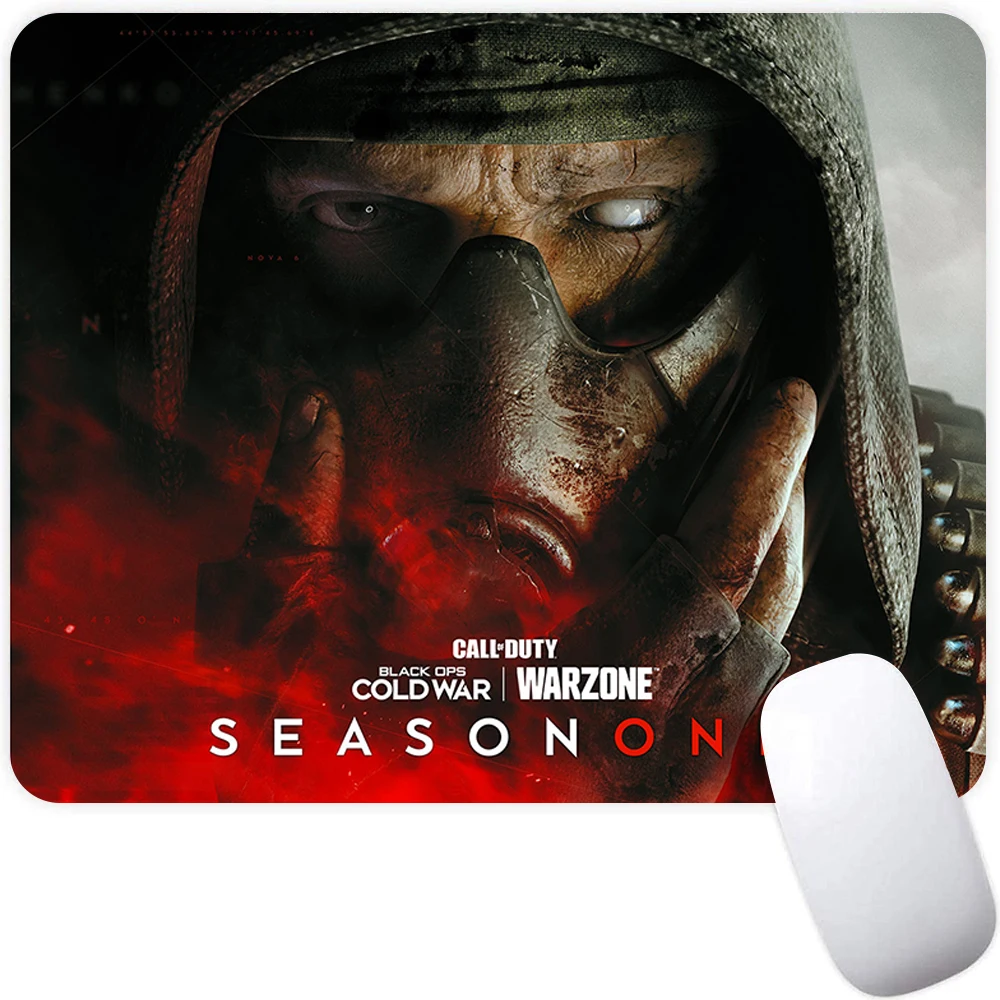 Small Gaming Mouse Pad Computer Mousepad Gamer Mouse Mat Laptop Mausepad Call of Duty Black Ops Cold War Keyboard Mat Desk Pad